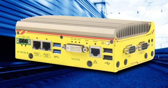 POC-351VTC: Fahrzeug-PC mit CAN, GbE, PoE, 4G & WLAN