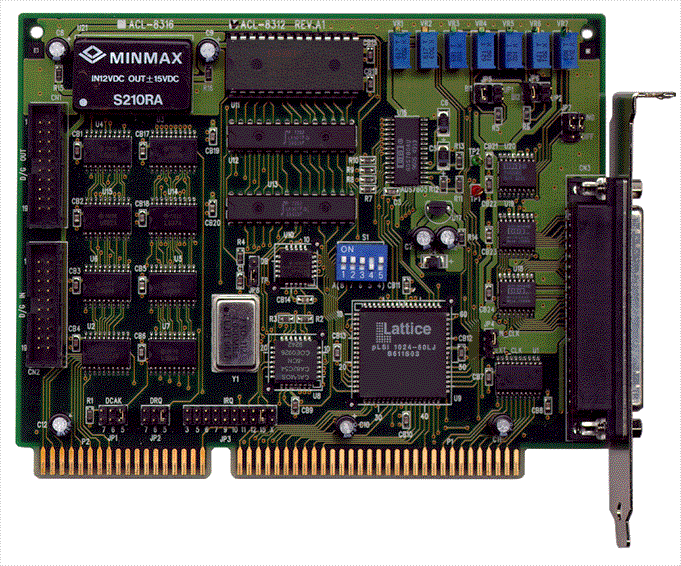 AT AD Card 100kS/s 12bit 16SE/8DI 1k FIFO 2DA