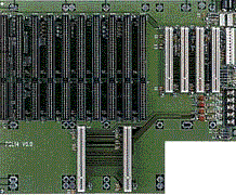 Backplane with 8 ISA, 4 PCI and 2 PICMG ISA/PCI slots