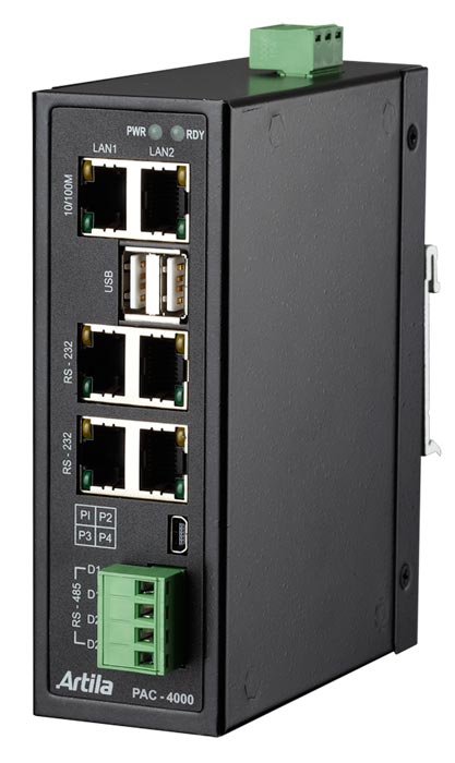 ARM-9 Automation Controller 2*LAN 2*USB 4*RS232/485 Isol.