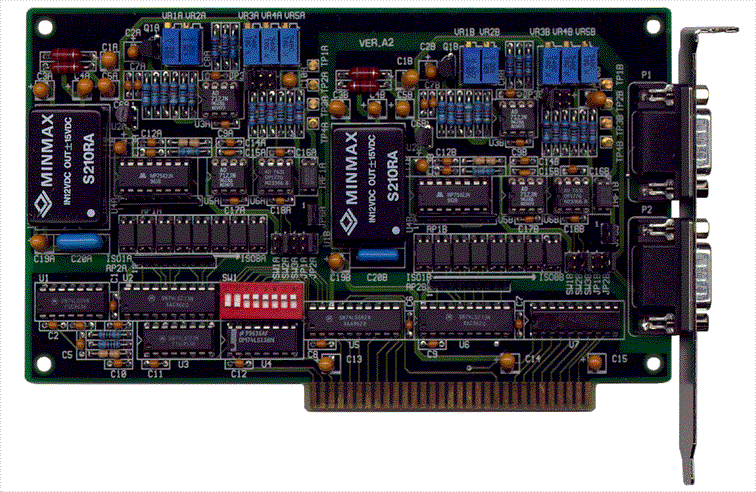 Isolated 2 DA ISA Card 12bit 100S/s