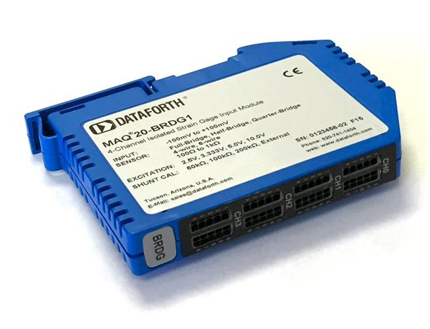 DIN Rail 4 chan Bridge/Strain Gage MAQ20 module