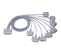 8-port RS-232 (DTE) 8*cable male DB25