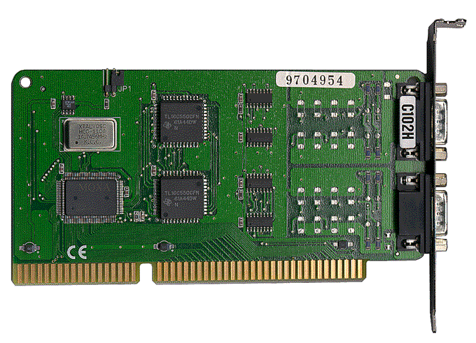 RS422/485, 2-port with 16550cUART, IRQ 2-5/7/10-12/15