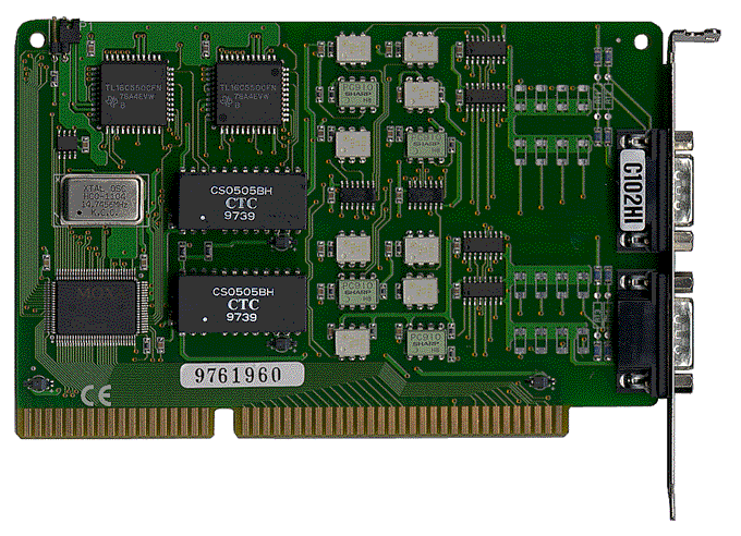 RS422/485, 2-port opto-isolated, 16550cUART