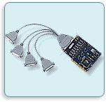 4-port RS232 high speed 921,6kBd surge prot. 2kV Card 16550
