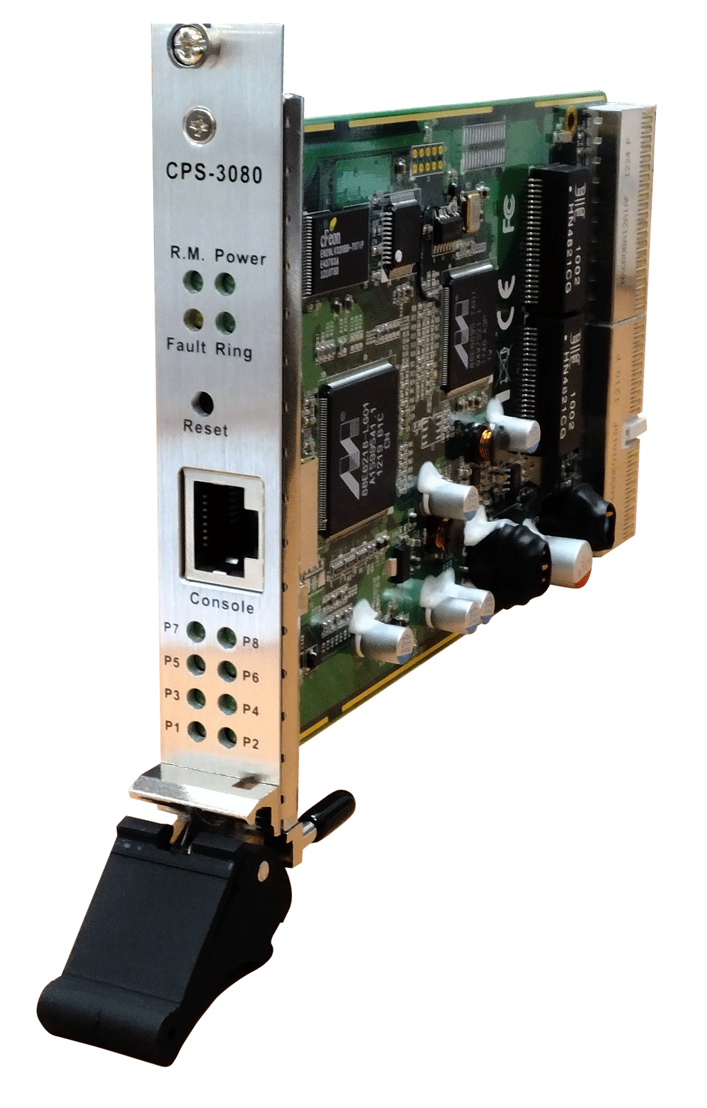 cPCI 3U Industrial Managed 8*100TX Switch Card EN50155