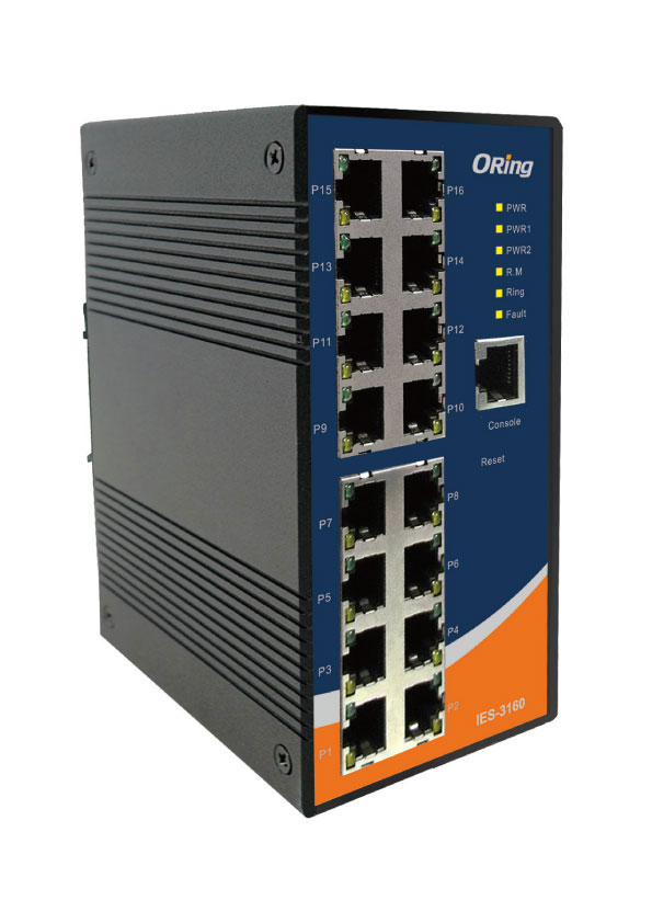 Industrial Managed 16*100TX Switch