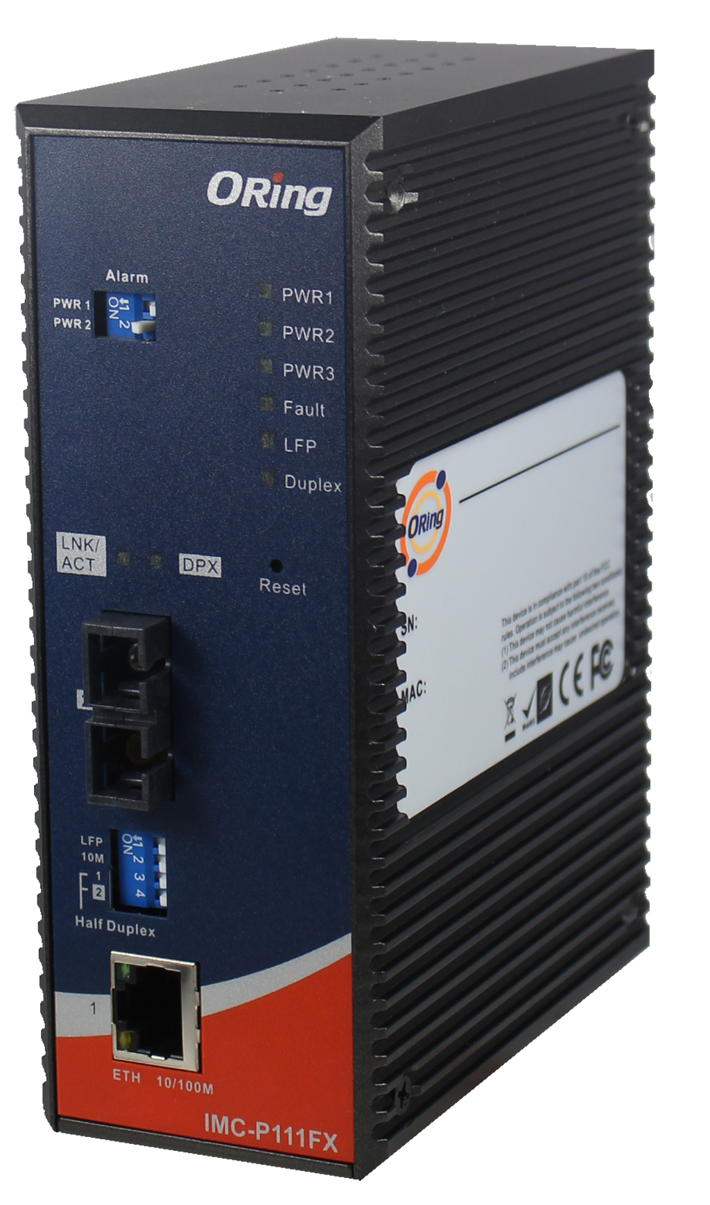 Industrial Media Converter IEC-61850 1*100TX / 100FX MM 230V