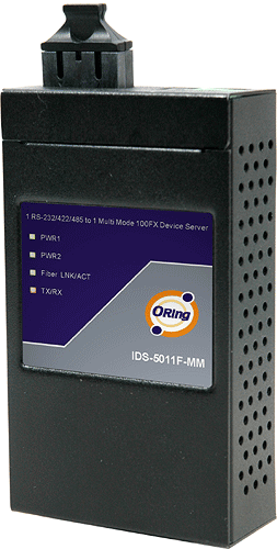 Industrial Device Server 1*RS232/422/485 to 1*100FX MM Slim