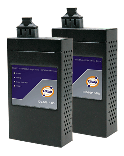 Secure 1*RS232/422/485 to FX MM Ethernet Device Server