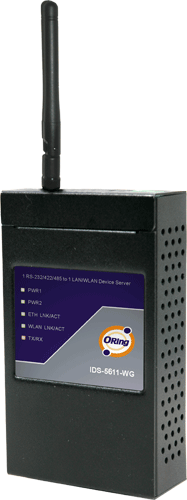Secure 1*RS232/422/485 to WLAN Device Server