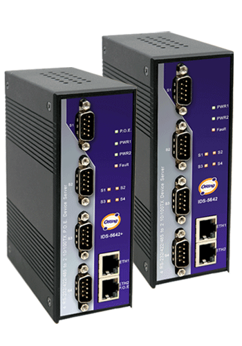 Industrial 4*RS232/422/485 2*TX Secure Device Server