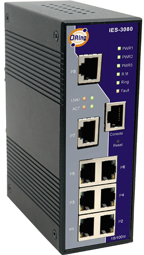 Industrial Managed 8*100TX Switch