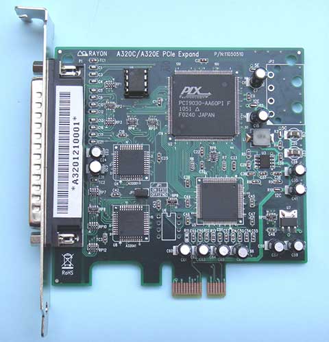 PCIe 8..64-port 3,3/5V CPU Card