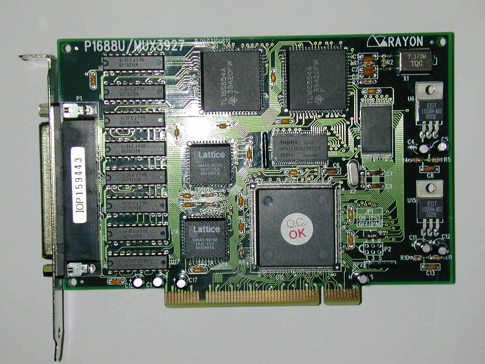 UPCI 8-port 3,3/5V 16MB 133MHz RISC max 230kBd CPU Card