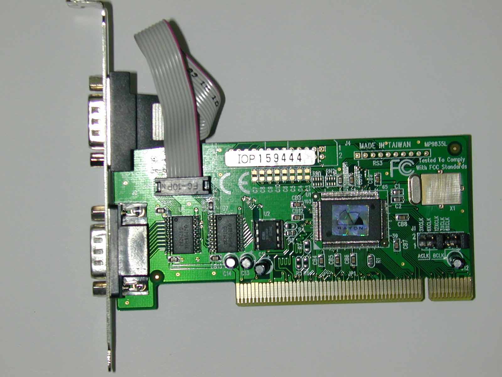 PCI 2-Port RS232 Card Low Profile