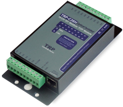 Isolated 16 CH. D/I Modbus TCP Module, pair mode