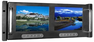 Dual 6,4'' rack mount LCD