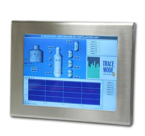 15" Stainless Steel Enclosure LCD Display, rear OSD