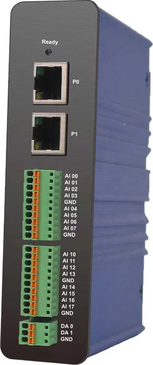 Ethernet Bipolar 8*DI In 24bit 2 DA Out 12 bit 2*LAN Module