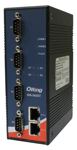 Industrial Secure Device Server 4*RS232/422/485 2*1000TX