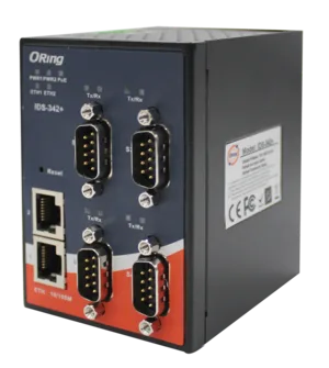 Industrial Secure Device Server 4*RS232/422/485 2*100TX