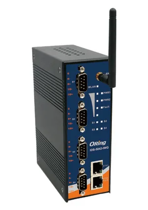 Wireless Device Server 4*Isolated RS422/485 to 802.11b/g