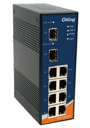 Industrial Unmanaged 2*1000SFP 8*100TX Switch
