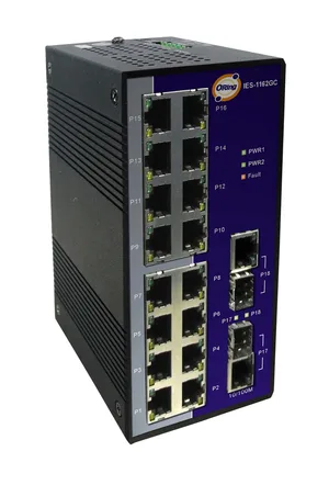 Industrial Unmanaged 2*1000TX/SFP 16*100TX Switch