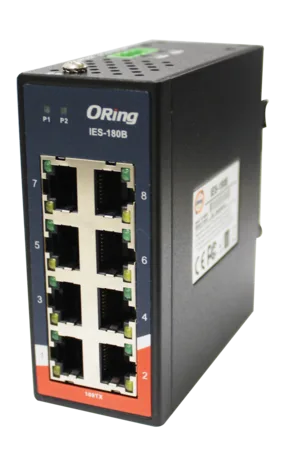 Industrial Unmanaged 8*100TX Switch Mini Ext. Temp.