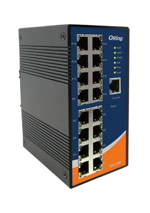Industrial Managed 16*100TX Switch