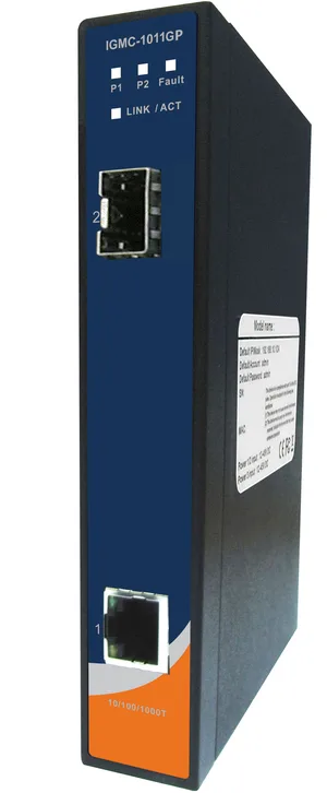 Gigabit Media Converter 1*1000TX to 1*1000SFP Slim Type