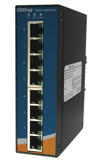 Industrial Unmanaged Switch 8*1000TX PoE PSE 24V