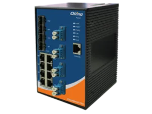 Managed 12-port 8*1000TX 4*SFP1000 Switch 4*LC Bypass MM