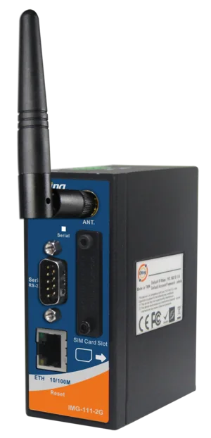 M2M Gateway 1*100TX 1*RS232 GSM 2G Module built-in