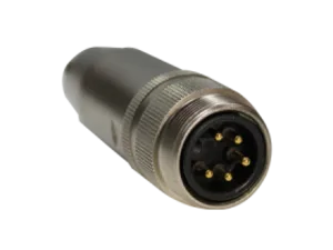 5-pin M23 Male Assembled Plug, Soldering Type - A Coding