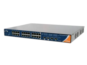 Managed Rack Mount Switch 4*SFP1000 24*1000TX PoE PSE DC-In