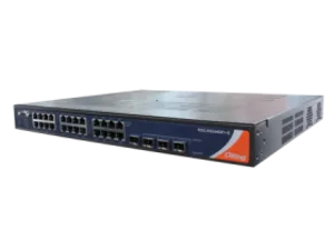 Managed Switch 4*1G/10GBase-X  SFP+ and 24*1000TX + dual VDC