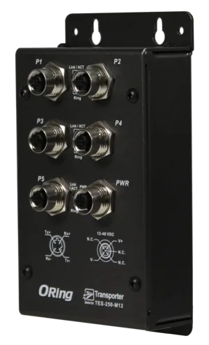 Lite-managed Switch IP40 5*100TX M12 Connector EN50155