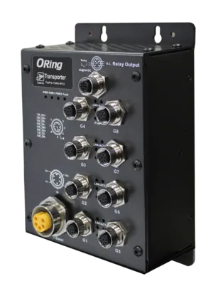 Unmanaged Switch 8*1000TX 8*PoE PSE 24V M12 EN50155