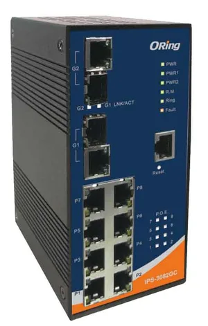 Industrial Managed Switch 2*1000TX/SFP 8*100TX PoE PSE