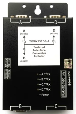 RS-232 to RS-232 / RS-422 / RS-485 Converter & Isolator