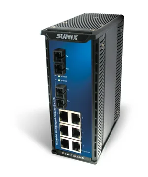 Industrial 6*TX 2*FX MM switch