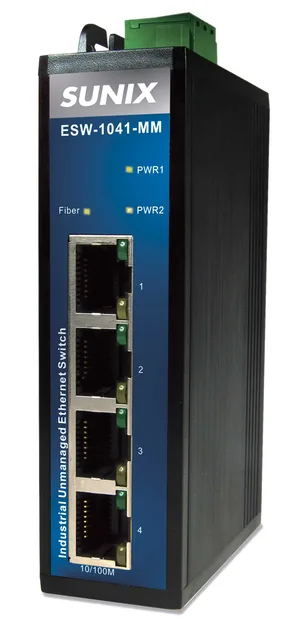 Industrial 4*TX 1*FX MM switch