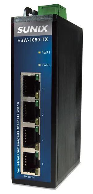 Industrial 4*TX 1*FX SS switch