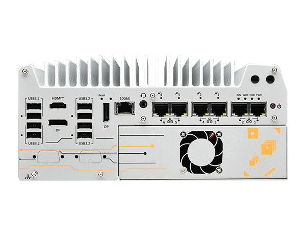Rugged Intel Core Ultra 200S edge AI computer supporting NVIDIA GPUs up to 150W.
